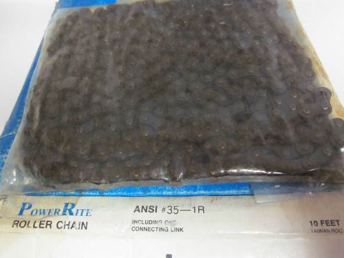 NEW POWER RITE ROLLER CHAIN  ANSI #35-1R  10 FEET                       YG-144