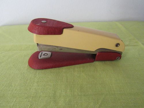 Vintage Arrow  Stapler Red &amp; Yellow  Mid Century Modern Fastener No Box