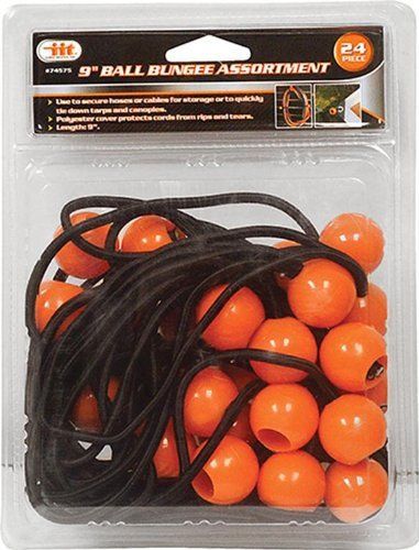 IIT 74575 9-Inch Ball Bungee Assortment, 24-Piece