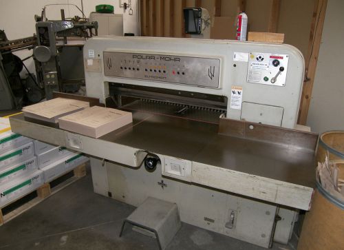 36&#034; POLAR PAPER CUTTER 92CE W/ POLAR FACTORY PROGRAM 36&#034;