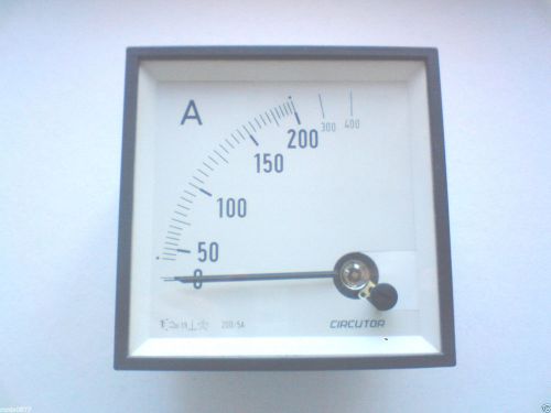 AMMETER CIRCUTOR 200/5A Class 1,5 size 95x95x50mm