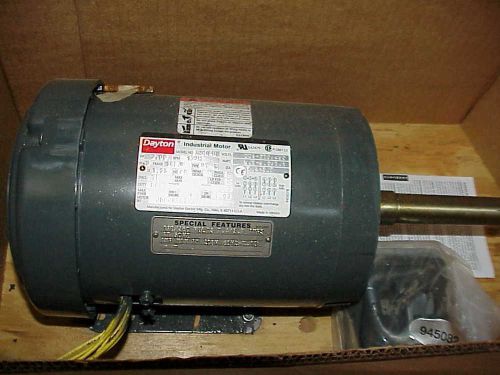 Dayton  3n804 motor , 2 hp,pump, 3 phase ,1725 rpm ,145jp frame , 208-230/460 v for sale