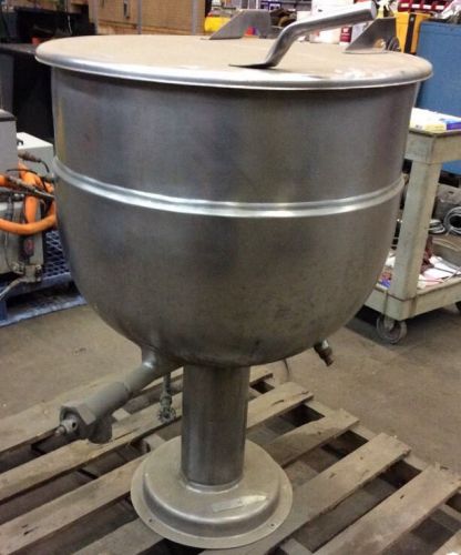 40 gal. stainless steel pedestal base jacketed kettle for sale