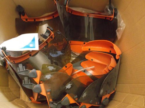 Lab lot hard hats and face shields -17 pcs  - electric arc flash face shield for sale