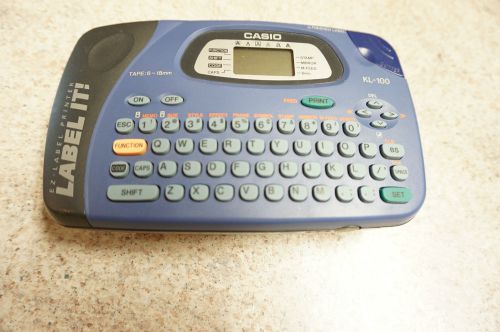 CASIO LABEL MAKER  MODEL#KL100