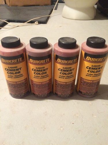 4 Quikrete Terra Cotta Liquid Cement 1317-04!! New!!!