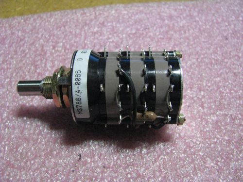 GRAYHILL ROTARY SWITCH # M3786/4-0065 NSN: 5930-00-410-5418