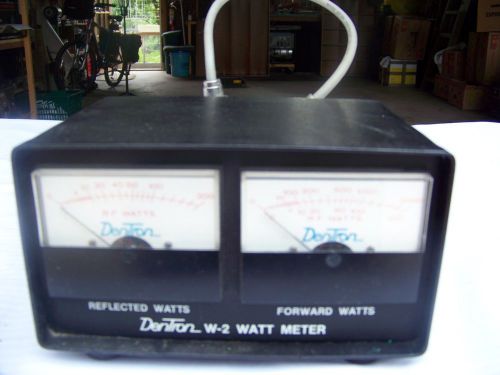 VINTAGE DENTON W-2 WATT METER