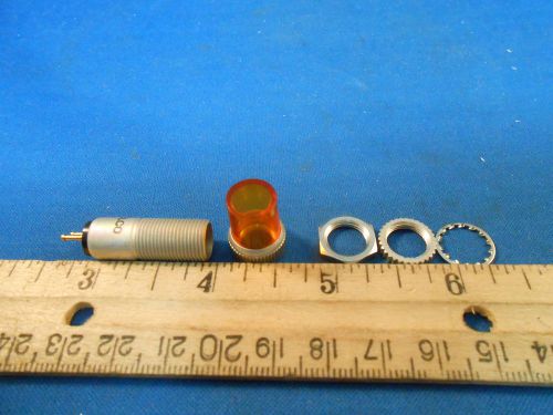 250-8745-1533-704  DIALCO YELLOW LENS   LENGTH:2.0 DIA:0.51  2 SOLDER STUD  NOS