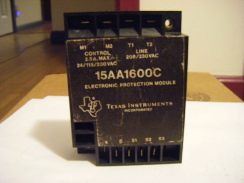 TEXAS INSTRUMENTS 15AA1600C COMPRESSOR PROTECTION MODULE 071-0424-00