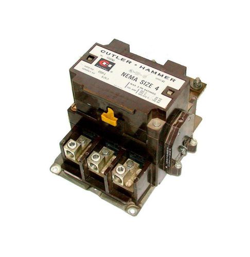 CUTLER HAMMER 3-PHASE CONTACTOR 135 AMP NEMA SIZE 4  MODEL C10FN3