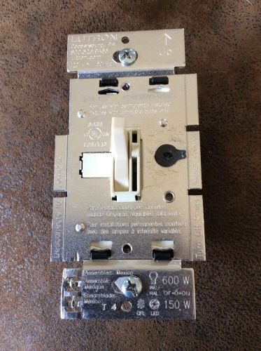 LUTRON TGCL-153P Toggled CFL/LED Single-Pole/3-Way Toggle Dimmer, Beige