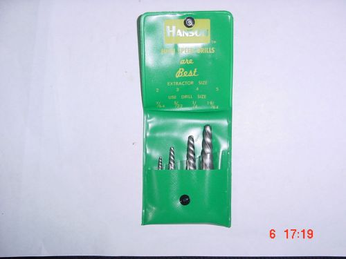 Hanson s20p screw extractor set one each #2,#3,#4,&amp;#5 for sale