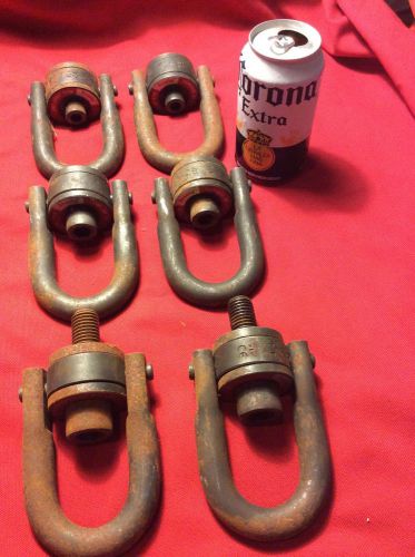 6 CROSBY swivel D Rings 28 60 100 Heavy Houst Rigging Machinery Snap On Hook