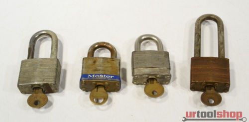 - Lot of 4 Master Padlocks 9807-281