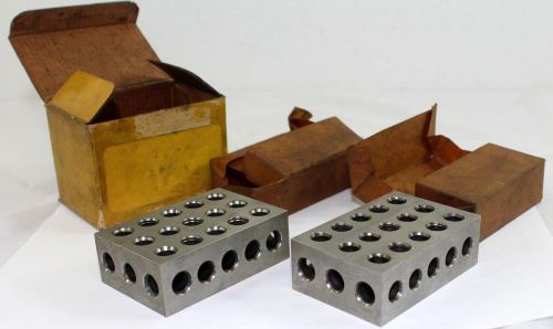 Pair Machinist Blocks 123 1 2 3 Toolmaker Mill Milling 23 Holes