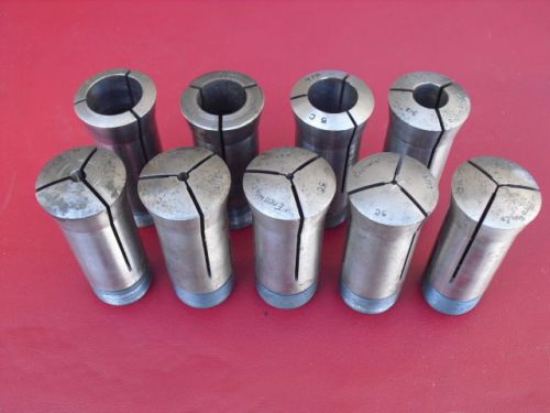 Lot of 9 Hardinge/Enco/ETC 1/16&#034; thru 1&#034; 5C Lathe Collets Just $19.99 LOOK!