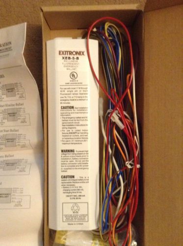 EXITRONIX EMERGENCY BALLAST, XEB-5-B, 120/277V, 60H, 2.5W, 280mA, 500 LUMENNS