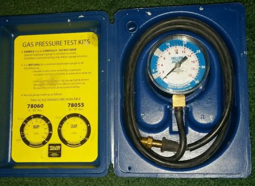 Yellow Jacket 78060 Gas Pressure Test Kit 0-35&#034; W.C. - MADE IN USA!