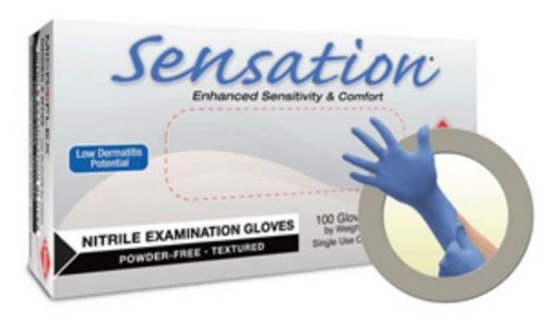 MICROFLEX SENSATION POWDER-FREEIT NITRILE EXAM GLOVES-10 BOXES OF100 GLOVES EACH