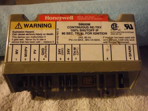 Honeywell S8600M Ignition Control Module S8600M1005   HQ1011449HW