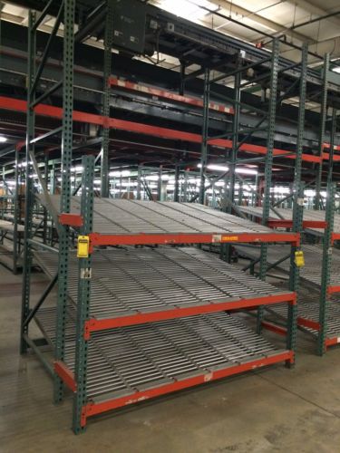 3-Shelf Interlake Gravity Flow Carton/Cardboard Box Stock Rack/Racking/Shelving