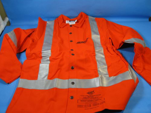 Guard Line WELDING ORANGE JACKET COAT SHIRT FLAME RESISTANT FABRIC LARGE