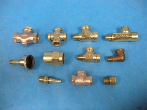 Airco Cajon 1/2&#034; Various Brass Fittings Lot of 11