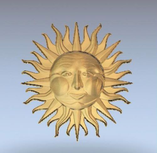 New STL file of Sun 3d Model for CNC Machine