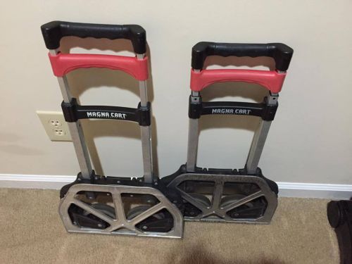 Magna Cart 2 Wheel Aluminum Base Plate Hand Truck Cart -Compact / Fold Set of 2