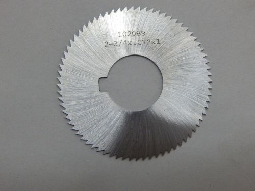 2-3/4&#034; x .072 x 1&#034; 72 Teeth slotting Slitting Saw Machinist toolmakers tools