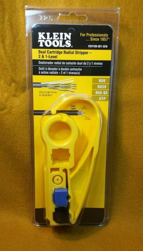 KLEIN TOOLS VDV100-801-SEN KLEIN TOOLS DUAL CARTRIDGE RADIAL STRIPPER 2 1 LEVEL