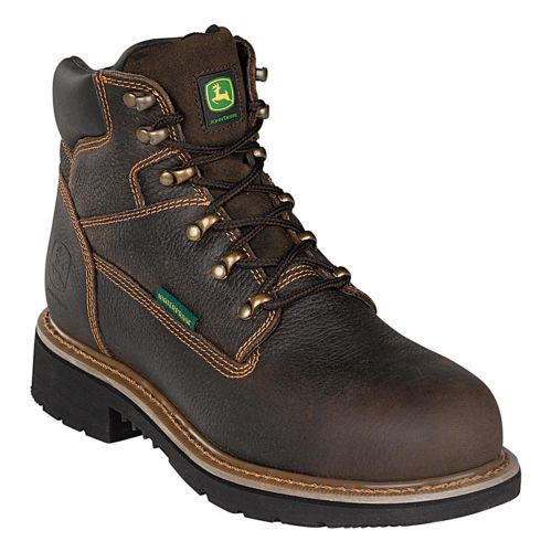 Men&#039;s John Deere 6&#034; Steel Toe WP Work Boot JD6983- SIZE 13 M- NEW