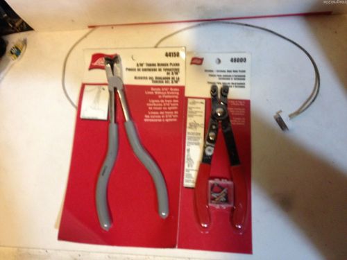 Lisle 46000 internal external snap ring pliers &amp; 44150 3/16&#034; tube bender nib for sale