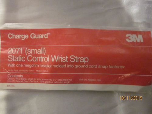 3M CHARGE GUARD STATIC CONTROL WRIS STRAP SMALL 2071 ANTI STATIC EQUIPMENT