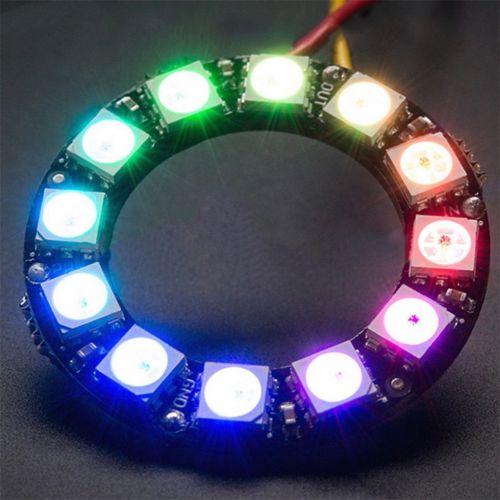 1pc 5050 12-bit rgb led ring ws2812 round decoration bulb perfect for arduino gd for sale