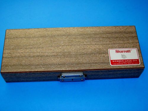 STARRETT  WEBBER RSA+ GAGE BLOCK SET 1&#034; 2&#034; 4&#034; .650&#034; .100&#034; .103&#034; .050&#034; 1&#034; circle