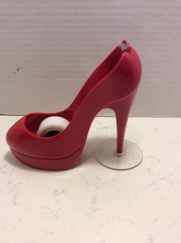 Scotch® 3M Shoe Tape Dispenser, Red High Heel, 1&#034; Core