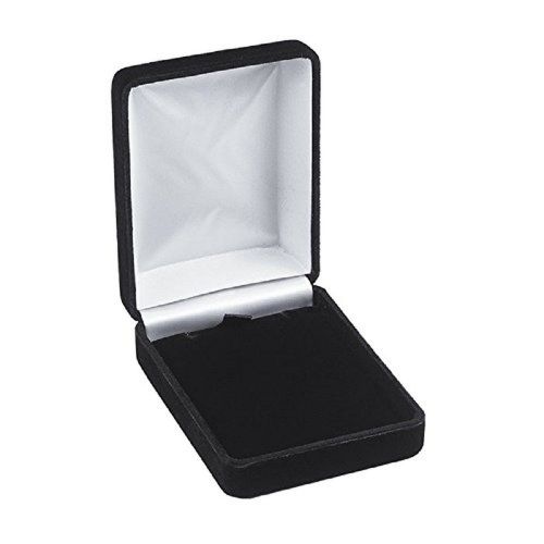 6 Necklace Pendant Gift Boxes Jewelry Displays Black