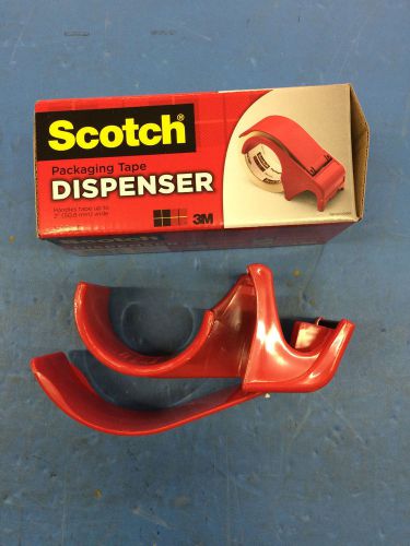 3M Scotch Handheld 2&#034; Packaging Tape Dispenser - DP300RD Box Tape Dispenser