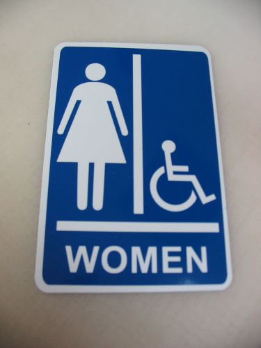 WOMEN HANDICAP BATHEROOM - OSHA ADA Safety SIGN 6&#034; x 9&#034;