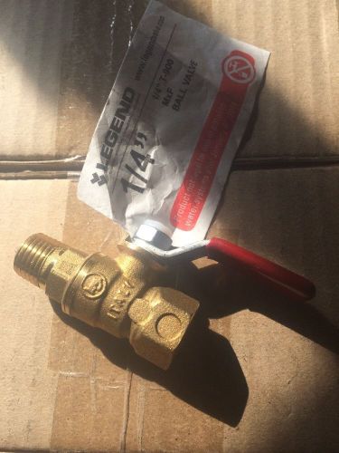 NEW Legend 1/4&#034; Brass Ball Valve T-900/101-521. Free Shipping