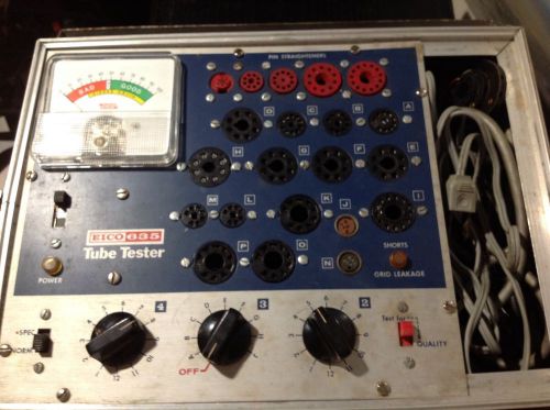 EICO 635 TUBE TESTER w Case,&amp; Manual NICE