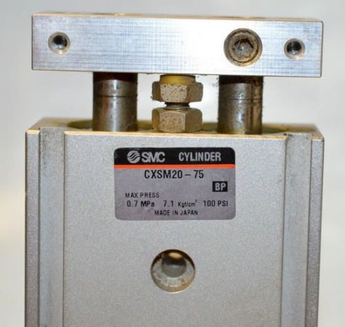 Smc type cxsm20-75 compact type dual road cylinder. no box. for sale