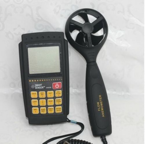 New Smart Sensor AR856 Air Flow Wind Speed Anemometer+IR Thermometer