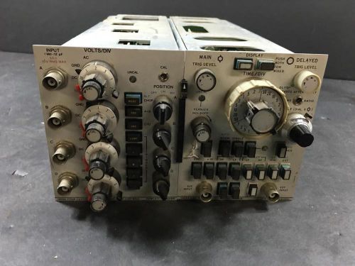 HP 1809A FOUR CHANNEL VERTICAL AMP W/ 1825A TIME BASE AND DELAY GENERATOR (*598)