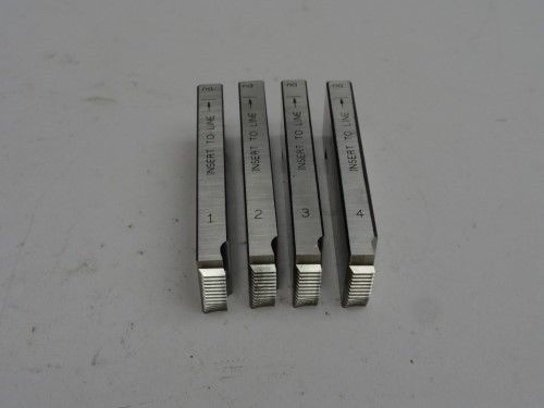 Ridgid high speed stainless universal pipe threader die set 1/2&#034;-3/4&#034; npt for sale