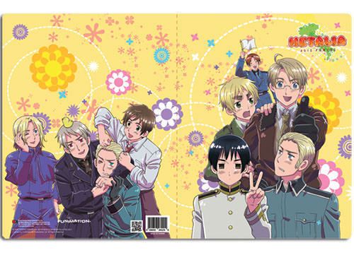 Hetalia Group Pocket File Folder