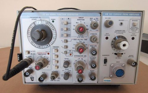 TEKTRONIX TM503 POWER MODULE FG504 FUNCTION GENERATOR AM503 PROBE AMPLIFIER