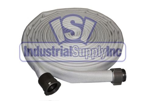 1-1/2&#034; x 100&#039; double jacket fire hose coupled w/ aluminum nst ends for sale